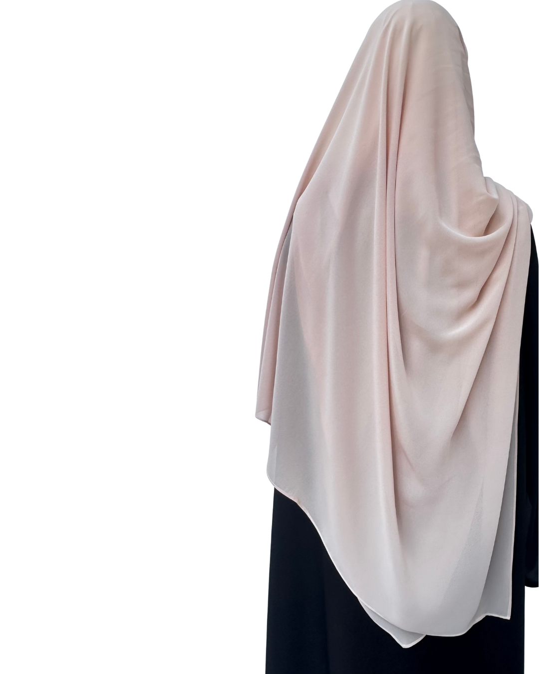 حجاب بيج وردي