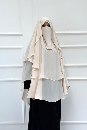 Indonesian hijab (creamy beige)