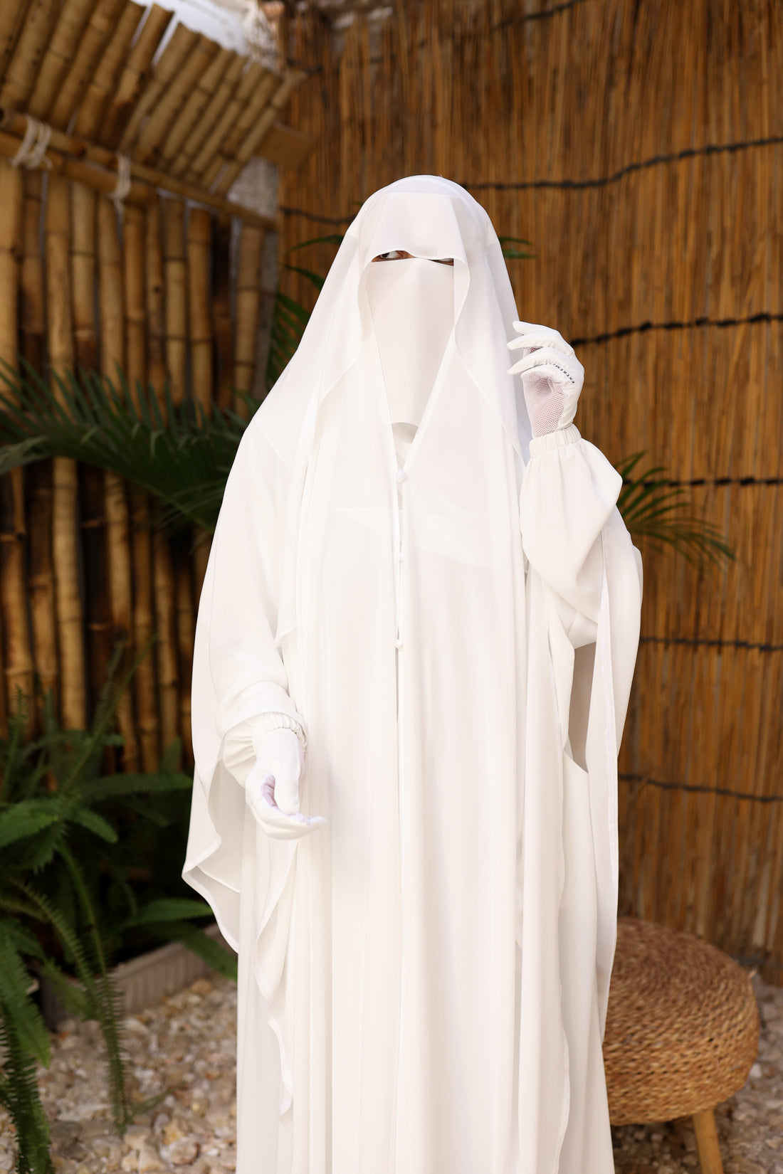 وشاح الغشوة (أبيض)